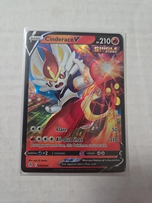 Cinderace V Rare Holo V Sword & Shield Fusion Strike 44/264 - Image 1 of 2
