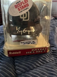 SD Padres Tony Gwynn JR Signed Mini Helmet With Stand PSA COA 3A38201 - Picture 1 of 6