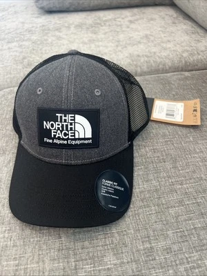 The North Face Mudder Trucker Hat Black/Grey One Size SnapBack New - Image 1 of 3