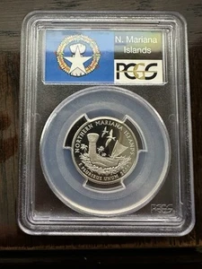 2006-S Clad Silver Proof N. Mariana Islands Quarter PCGS PR69 DCAM (FLAG LABEL) - Picture 1 of 4