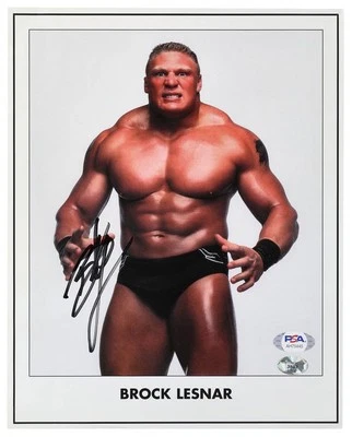Foto firmada por Brock Lesnar WWE 8x10 (PSA) Foto 1 de 3