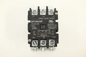 IRP DP34024F Definite Purpose Contactor, 3 Pole, 24 VAC Coil - Picture 1 of 8