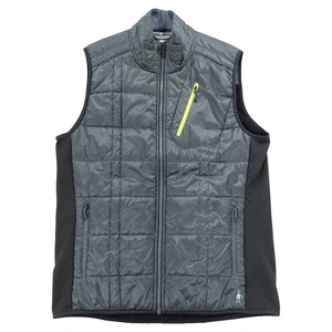 Smartwool Merino Wool Quilted Puffer Vest Mens XL 'Corbet 120' Black/Grey Zipper - Bild 1 von 11