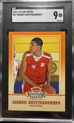 Fleer Retro Giannis Antetokounmpo 2013-14 - #47 novato radiocontrol graduado SGC 9 Foto 1 de 2