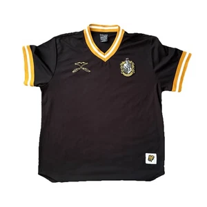 Harry Potter Hufflepuff Black Quidditch Jersey Shirt Box Lunch Unisex XL - Picture 1 of 8