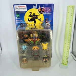 Legend of Zelda Majoras Mask Action Figure 2001 EPOCH Deku Link SEALED VERY RARE - Picture 1 of 13
