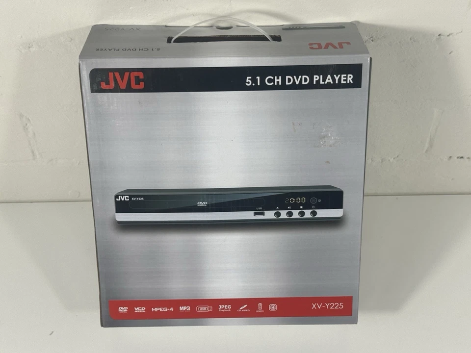 JVC XV-Y225 DVD Player 5.1 Channel VCD, Region 4, MPEG-4, MP3, USB, JPEG, CD - Image 1 of 3