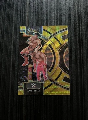 2024 Panini Select WWE Premier Gold Wave Prizm Scott Hall 01/10 #174 - Image 1 of 2