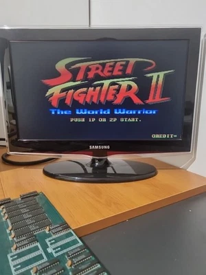 Bootleg PCB JAMMA Street Fighter 2 the world warrior Jeu Arcade - Photo 1/4