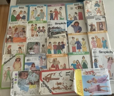 Lot Of 23  Vintage Many UNCUT Sewing Children’s Patterns Free Shipping - Image 1 of 4