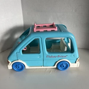 Fisher Price Loving Family Vintage Dollhouse Van Minivan Blue 1993 Car 4631 - Picture 1 of 7