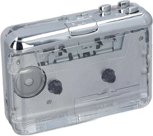 Portable Cassette Player, Transparent USB C Cassette to MP3 Converter with Au... - Picture 1 of 12