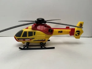 Tonka Rescue Force Fire Rescue Helicopter Light Up Red and Yellow - Picture 1 of 6