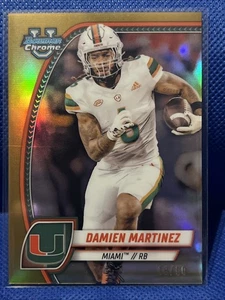 DAMIEN MARTINEZ 2024 Bowman U Chrome True Gold Refractor /50 #49 HURRICANES - Picture 1 of 2