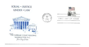 1896  20c Flag over the Supreme Court, booklet single, Artmaster FDC - Picture 1 of 1