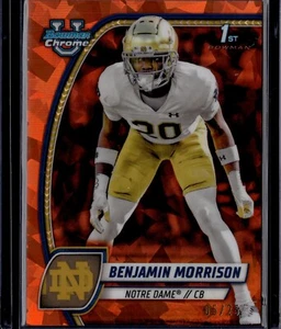 2024 Bowman Chrome U Sapphire Benjamin Morrison 1st Bowman Orange 05/25 - Bild 1 von 2