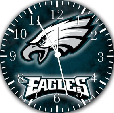 Philadelphia Eagles Wall Clock E419 Personalized option with adding names - Image 1 of 2