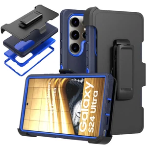 Hülle Stoßfest Robust Cover + Gürtelclip für Samsung Galaxy S24/S24 Plus/S24 Ultra - Bild 1 von 27