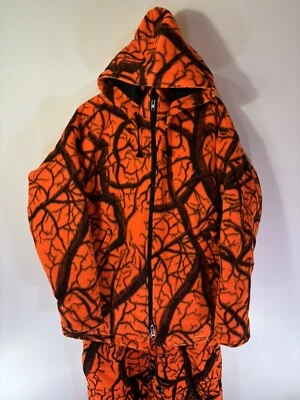 Cabela's DryPlus Deer Hunting Blaze Orange Thinsulate Large Jacket + Bib + Hood - Image 1 of 4