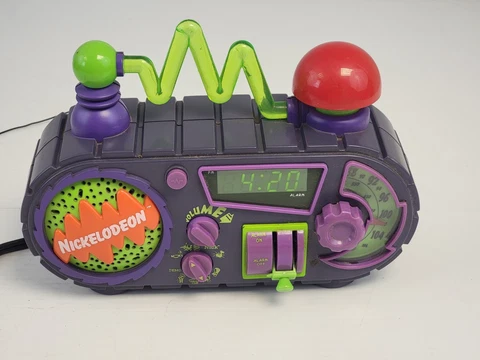 VTG Nickelodeon Time Blaster Rise & Slime Alarm Clock Radio TESTED WORKS 1995 Cover