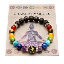 7 Chakra Bracelet. Crystal Stones. Healing Beads Jewellery. Mala Reiki anxiety