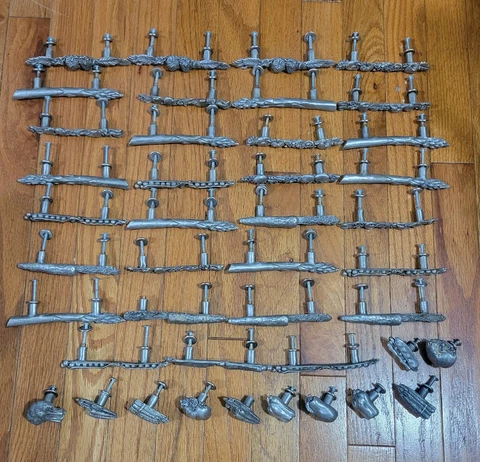 Vintage Rawcliffe Pewter Fruit And Vegetable Handles And Knobs (42) Cover