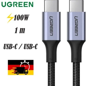 Kabel Ugreen USB-C zu USB-C 100W QC PD FCP 5A 1m Grau Schnellladenkabel - Afbeelding 1 van 15