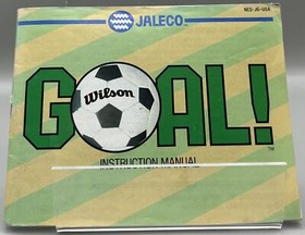 Goal! (Nintendo NES, 1989) Instruction Manual Only