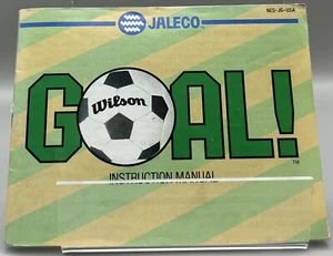 Goal! (Nintendo NES, 1989) Instruction Manual Only - Imagen 1 de 2