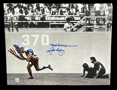 RICK MONDAY CUBS DODGERS SAVES FLAG SIGNED AUTOGRAPH 11X14 PHOTO BAS BECKETT (B) - Image 1 of 3
