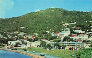 Veterans Drive, St. Thomas US Virgin Islands Charlotte Amalie Vintage PC - Picture 1 of 2