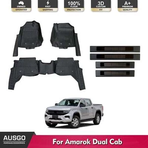 AUS Injection Floor Mats + Door Sill Protector for Amarok Next-Gen NF Dual 2023+ - Picture 1 of 13