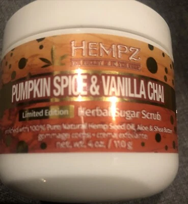 Hempz Pumpkin Spice & Vanilla Chai / Shea Sugar Scrub /4 oz /Limited Edition - Image 1 of 4