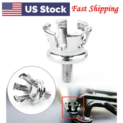 Motorcycle Crown Rear Seat Mount Bolt Screw Cap For Harley Touring Sportster - Изображение 1 из 4