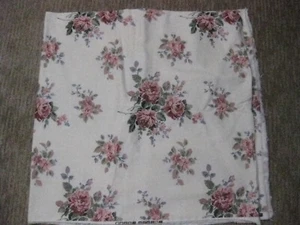 Floral print fabric - 3+ yards by 52 inches wide Off-white background - Picture 1 of 1