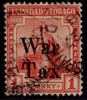 Trinidad & Tobago Gv Sg189, 1D Scarlet, Fine Used. Cat £28. Cds