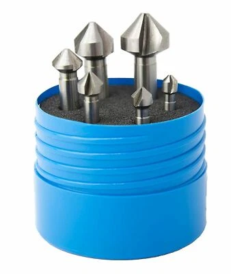 Presto Countersink Set 6PC HSS 90° 6.3-20.5mm Deburring From Myford