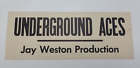UNDERGROUND ACES / 1981 laissez-passer de production pour équipe de tournage, plaque de fenêtre de véhicule
