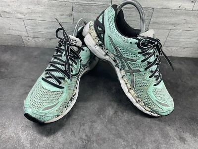 ASICS Gel-Kayano 21 Sneakers Women 7.5 M Running Shoes Gray Blue Athletic TH47Q - Image 1 of 4