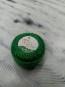 Anchor Knitting Pearl Cotton Fast Colour Cotton Thread Yarn Balls - Mercer Pearl - Picture 1 of 2