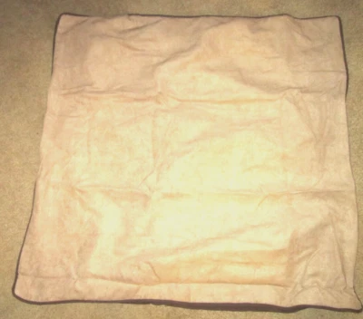 (2)-J. C. Penney Home Collection Euro Shams-NUEVO SIN ETIQUETAS-gamuza bronceada como frontal-marrón-2 Foto 1 de 4