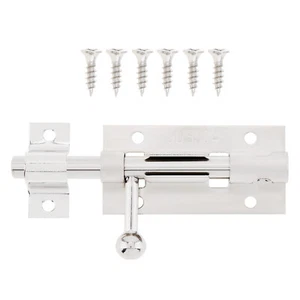 Long Stainless Steel Door Latch Slide Lock Barrel Bolt Door Latches Hardware USA - Picture 1 of 12