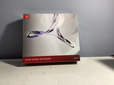 NEW SEALED ADOBE ACROBAT X 10 STANDARD WINDOWS PC FULL VERSION NR - Image 1 of 4