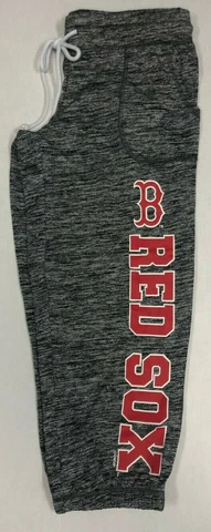 Boston Red Sox Women's Heather Gray Drawsring Lounge Pants CHOOSE SIZE Cover