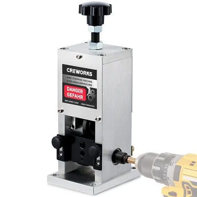 CREWORKS Durable Copper Wire Stripping Machine Hand Crank Drill Cable Stripper