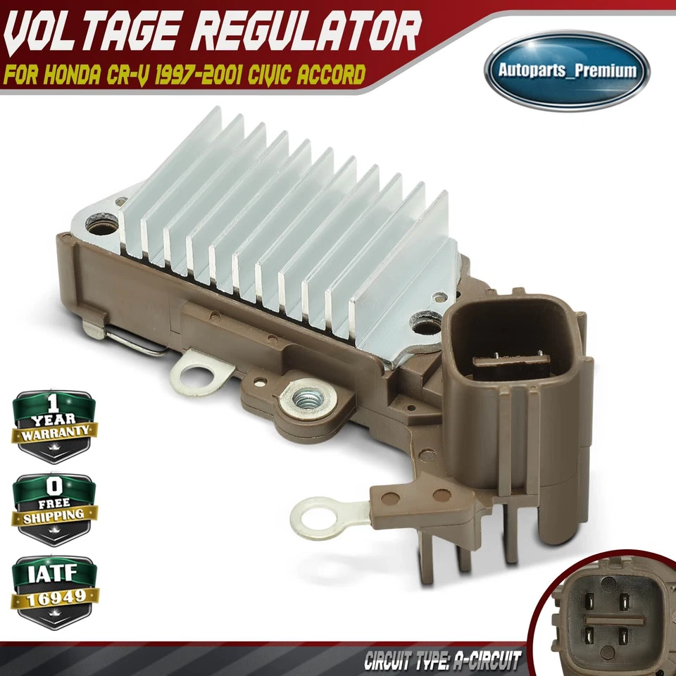 Regulador de voltaje del alternador para Honda CR-V 1997-2001 Civic Accord Acura Isuzu Foto 1 de 4