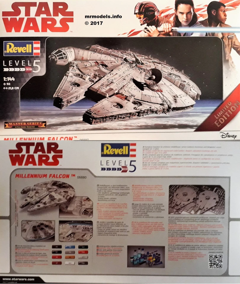 Revell 1/144 Star Wars Millennium Falcon Fine Molds Plastic Model Kit 06880 ### - Image 1 of 1