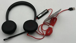 AURICULARES ESTÉREO POLY BLACKWIRE 8225-M CON CONEXIÓN USB-A, MICRÓFONO BOOM CABLEADO (mcF85) - Imagen 1 de 5