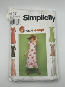 Simplicity 2000 Sew Pattern #9127 Pullover 1 Hour Summer Dress Size 20 Bust 42 - Picture 1 of 2