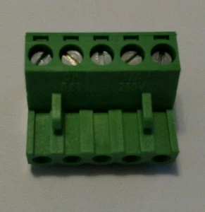 5 pines - 5,08 mm / Conector rápido enchufable - Bloque de terminal - Enchufe Phoenix - Imagen 1 de 3